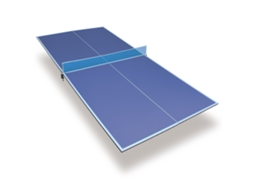 Mesa de Pingue Pongue Portátil, 243.84x121.92cm, azul, dobrável, antiderrapante e Resistente LYYTUNG