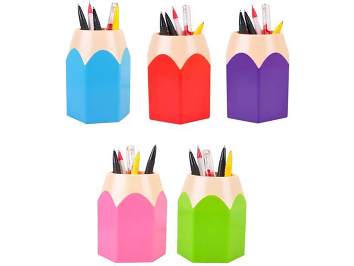 Conjunto de 5 Porta, Canetas, Porta, Lápis, Organizador de Mesa com Cores Variadas BRILVIBERA (1 Conjunto com 5 Cores)