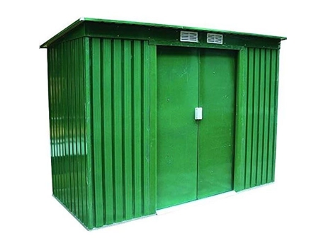 Casa de Placa Verde - BLINKY - Modelo Âmbar - Portas de Correr - Telhado de Saia Única