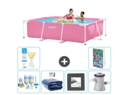 Piscina com Estrutura Retangular 220x150x60 Cm 5 peças S59 INTEX