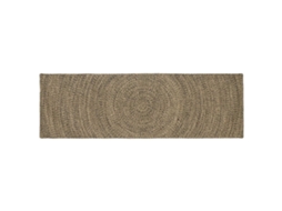 Vidaxl Tapete De Área Natural E Preto 80 X 250 Cm Juta