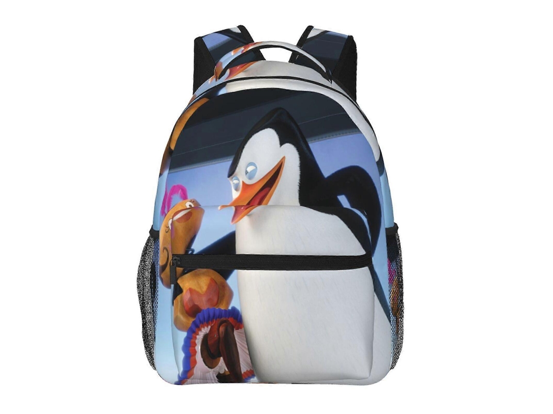 Mochila De Estudante Penguins Of Madagascar T10, Durável E Leve, Com Alça De Ombro Impermeável E Respirável R10 Olysi Shop