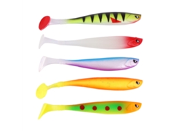 Lure (simulated Bait, Freshwater And Saltwater Universal) Weihe T-tail Soft Bait 12cm/10g Back Groove Rainbow Fish Pvc Material Soft Body