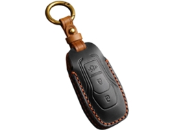 Capa Para Chave De Carro Ford Escort, Mondeo, Ecosport, Edge, Mustang, Explorer, Capa De Couro Para Chave, Preta