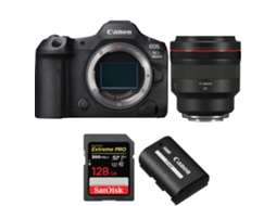 Eos R5 Mark Ii + Rf 85mm F/1.2 L Usm + 1 Sandisk 128gb Uhs ii 300mb/s + 1 Canon Lp e6p + Ebook “20 Dicas para Fotos Que Impressionam” CANON