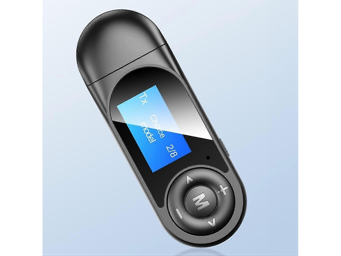 Adaptador Bluetooth T-13 Com Display Digital Lcd, Transmissor E Receptor (preto)