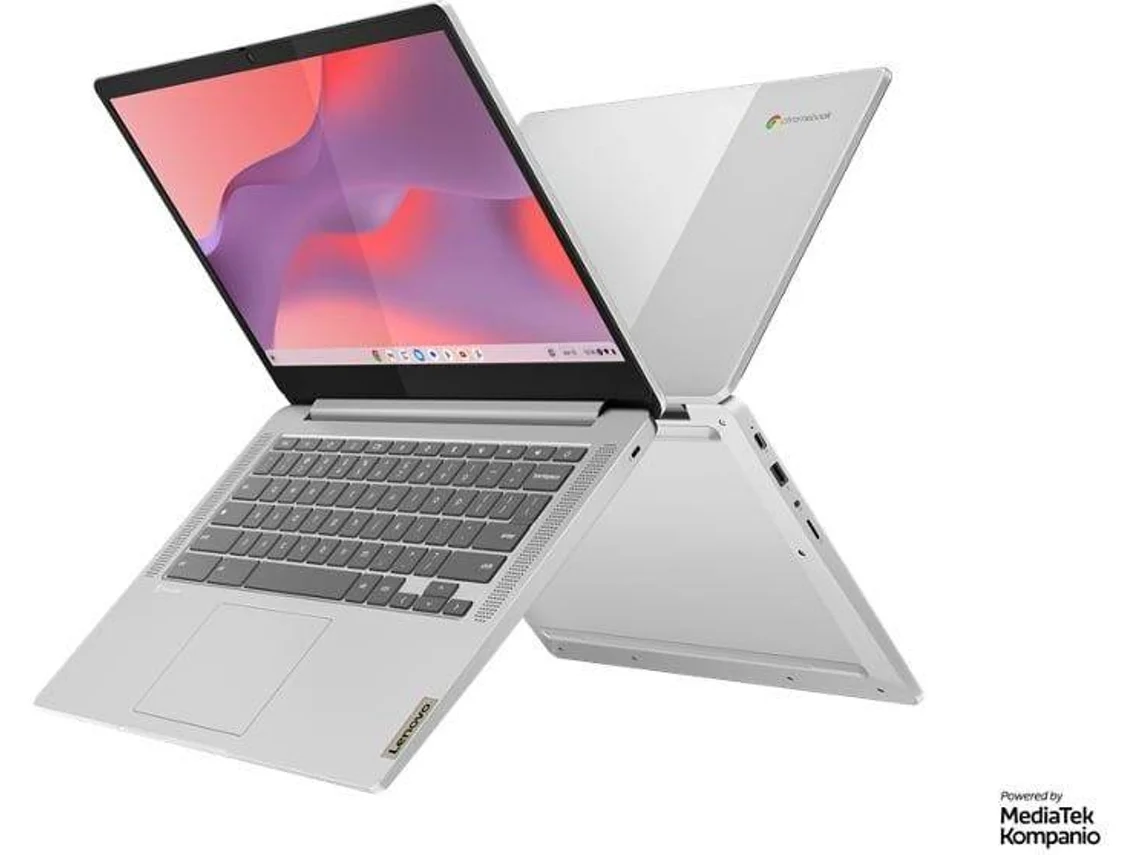 Portátil LENOVO IdeaPad Slim 3 Chrome 14M868 Chromebook (Outlet Grade A - 14''-MediaTek Kompanio 520 - RAM: 8 GB - 128 GB eMMC - ARM Mali-G52 2EE MC2 GPU)