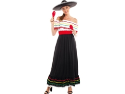 Fato de Mulher PARTILANDIA Beleza Mexicana com Saia (Tam.: M)