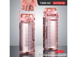 (verde) Garrafa De Água Esportiva De 1,5l, Livre De Bpa, À Prova De Vazamentos, Feita De Plástico.