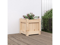 Vidaxl Vaso/floreira De Jardim 31x31x31 Cm Madeira De Pinho Maciça