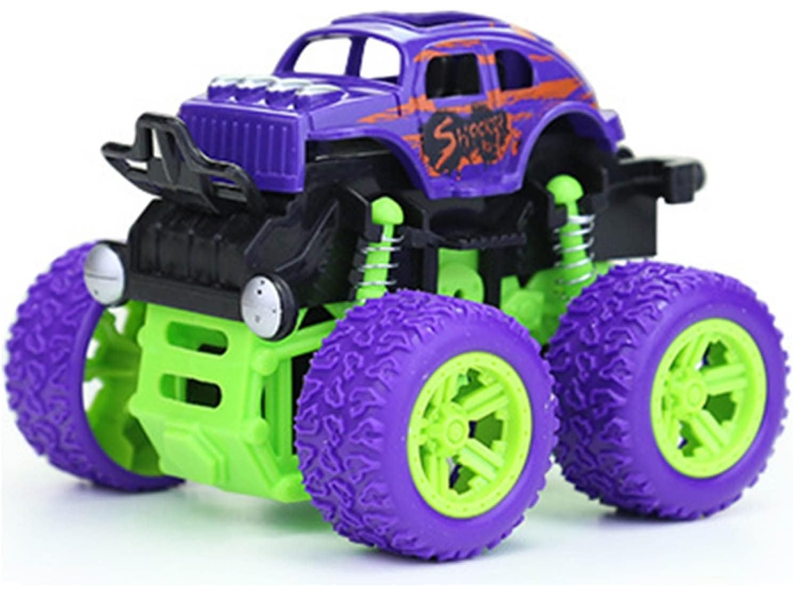 Conjunto de 4 Carrinhos de Brinquedo Retráteis, Rotação de 360 Graus, Inércia, Rodas Motrizes, Educativos para Crianças. SFUSHOS