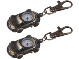 Relógios de bolso vintage GOKOCO em titânio, com clipe versátil, estilosos, ideais para estudantes, em conjunto de 2 unidades.
