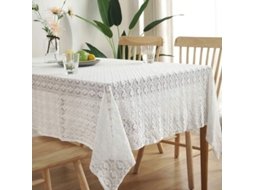 Mantel De Encaje Crochet De Algodón Anti-polvo Para Mesa Buffet Y Cena Festiva