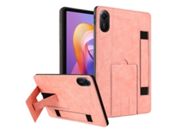 Capa Hexinyigjly Para Redmi Pad Pro 12.1 Inch (2024/2021) , Pu Estilo Retrô, Com Suporte Integrado Rosa
