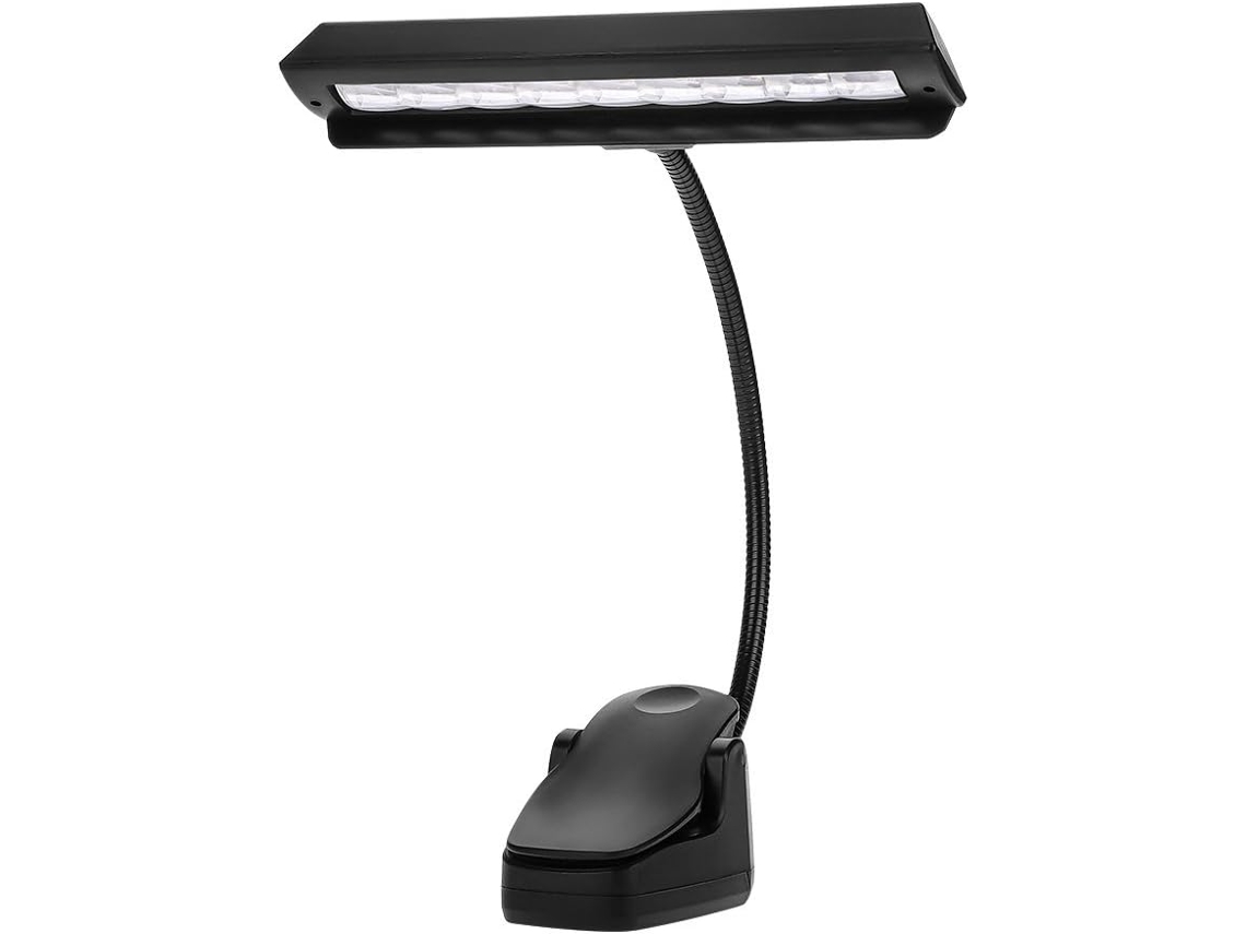 Luminária De Mesa De Partitura Com 9 Leds E Clipe, Luz Flexível