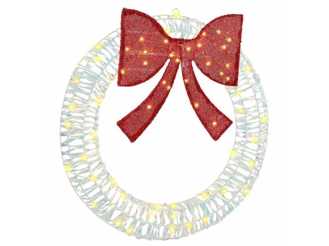 Decoração De Natal Vidaxl Branco Quente Plástico (75 Cm)