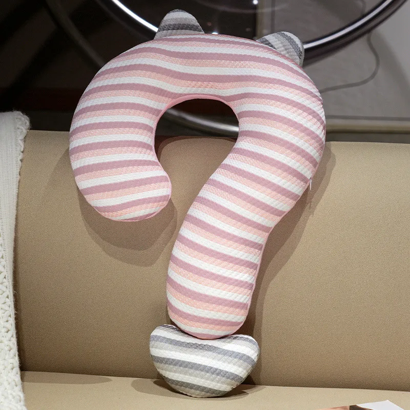 Almofada Decorativa em Formato de Ponto de Interrogação para Adultos. Almofada Divertida para Sofá. MDUG (rosa, 60 Cm)