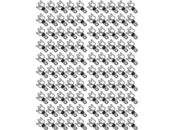 Clipes De Papel Em Formato Coelho, Vazados E De Metal, Múltiplos Usos, Pacote Com 100 Unidades Pretos