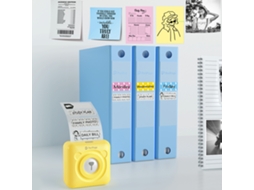 Impressora Térmica Portátil Mini Peripage Sem Fio Bt 203dpi para Fotos Rótulos Notas com 5 Rolos de Papel para Android Ios Windows | S/MARCA