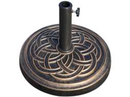 Base para Guarda sol ORBITRA COMMERCE de resina 12 kg decorações para hastes Ø38 mm 48 mm bronze