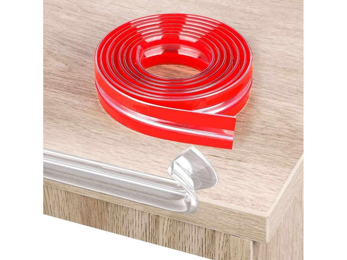 Protector De Esquinas De Muebles Transparente Silicona Y Pvc Anti-colisión Pre-adhesivo 2m Para Bebés 2025