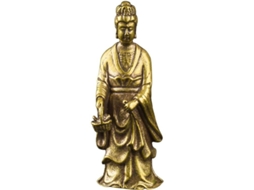 Estatua De Bronce De Guan Yin Buda Femenina Escultura Feng Shui Chino Decoración De Mesa Para Hogar U Oficina