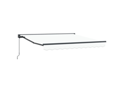Conjunto 1 Toldo Retrátil Vidaxl Branco Alumínio (350 X 250 Cm)
