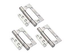 Conjunto de 3 dobradiças de porta reforçadas com rolamentos de esferas, ferragens em aço inoxidável, adequadas para portas de quartos e portões externos.