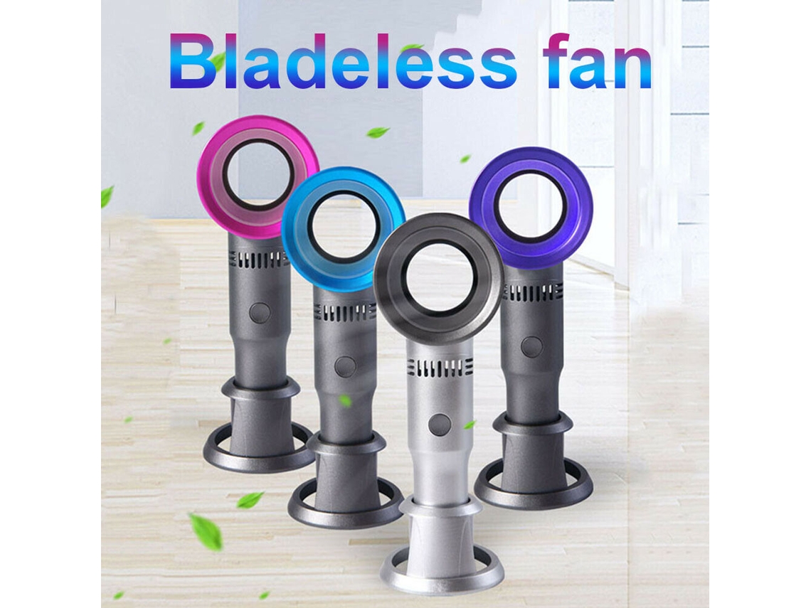 Ventilador Sem Lâmina Portátil Usb com Suporte Celular