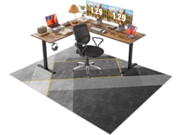 Tapete Cadeira Escritório Protetor Piso Antiderrapante 60 X 80 Cm Parquet Cm,
