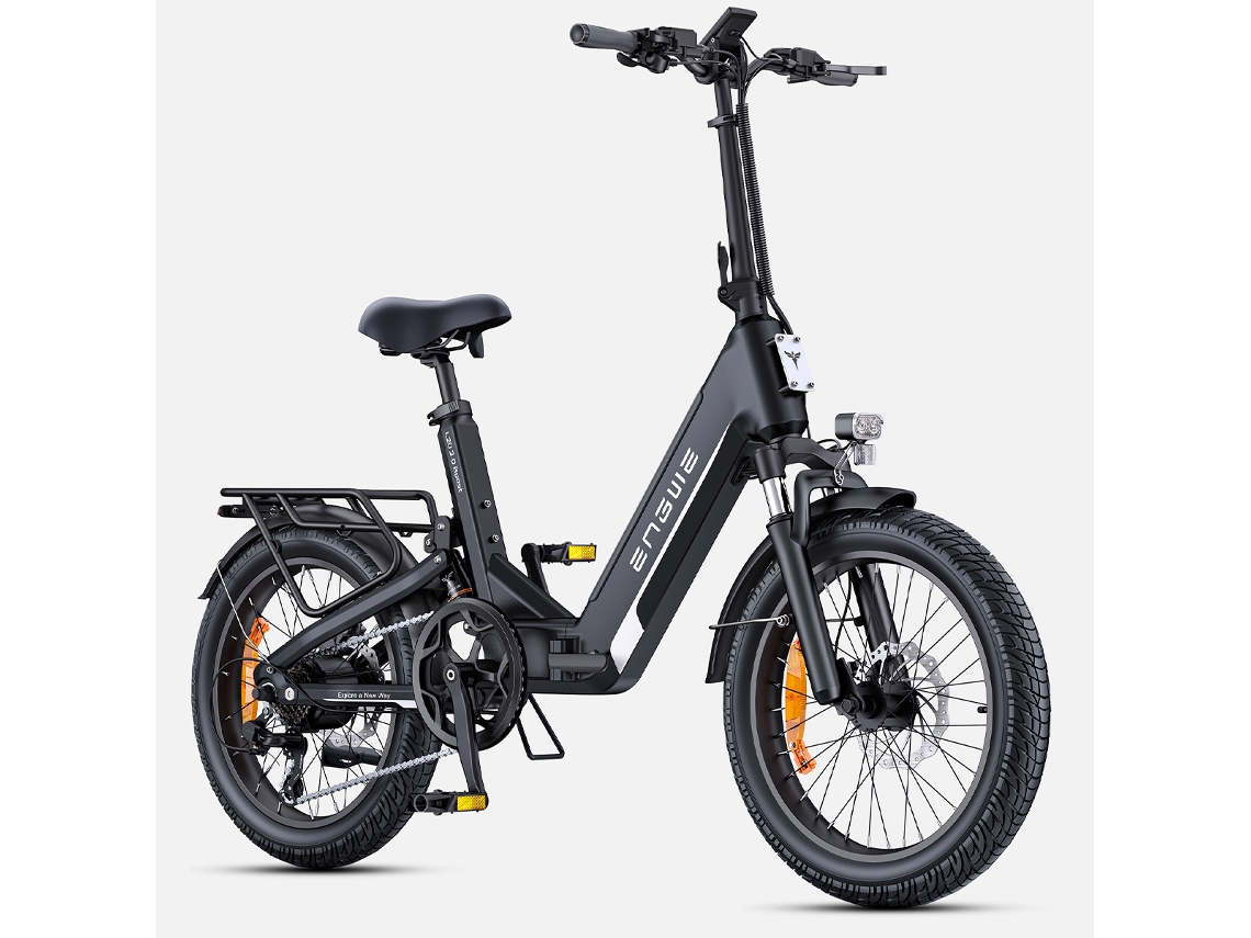 Bicicleta Elétrica Compacta Engwe L20 3.0 Boost Com Pneus Largos De 20 Polegadas E Motor De 250w, Equipada Com Bateria De 48v E 13,5ah.