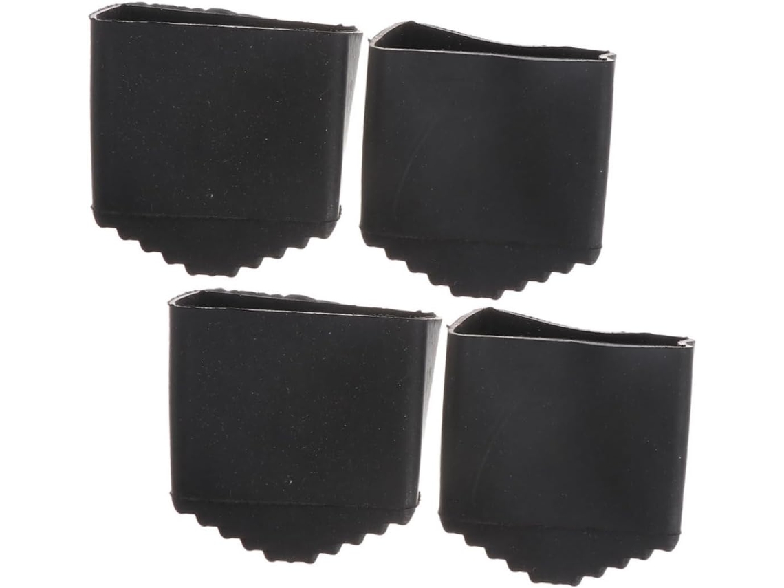 Artibetter Conjunto De 4-protetores Pés Escada Antiderrapantes Em Borracha Acessórios Para Degraus Com Absorção Impacto