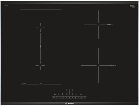 Placa de Indução BOSCH PVS775FC5E (Elétrica - 71 cm - Preto)