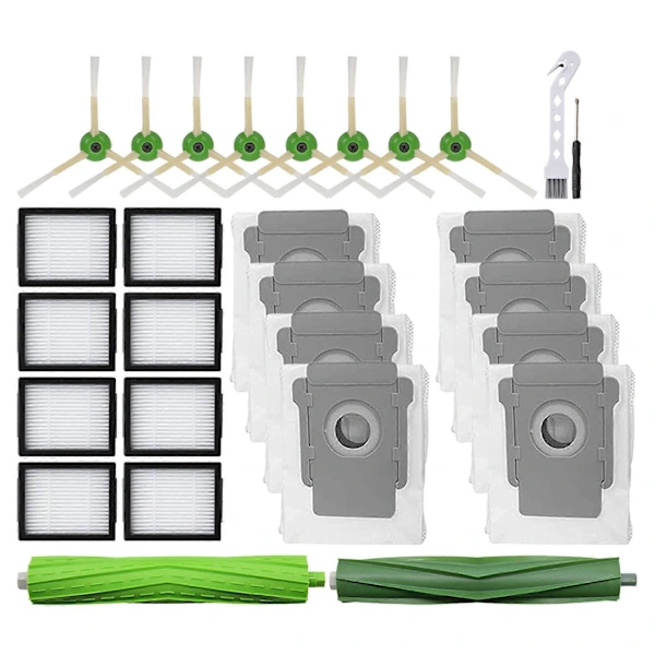 /nn/kit Para Aspirador De Pó Robô Irobot Roomba I7 I7 I3 I4 I6 I8 J7 E5 E6 E7 61 Plástico Brilvibera