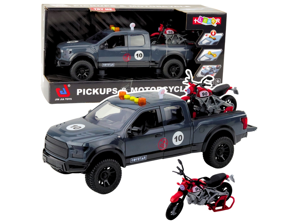 Caminhonete Com Luzes Do Motor Soa Cinza 112 B.active