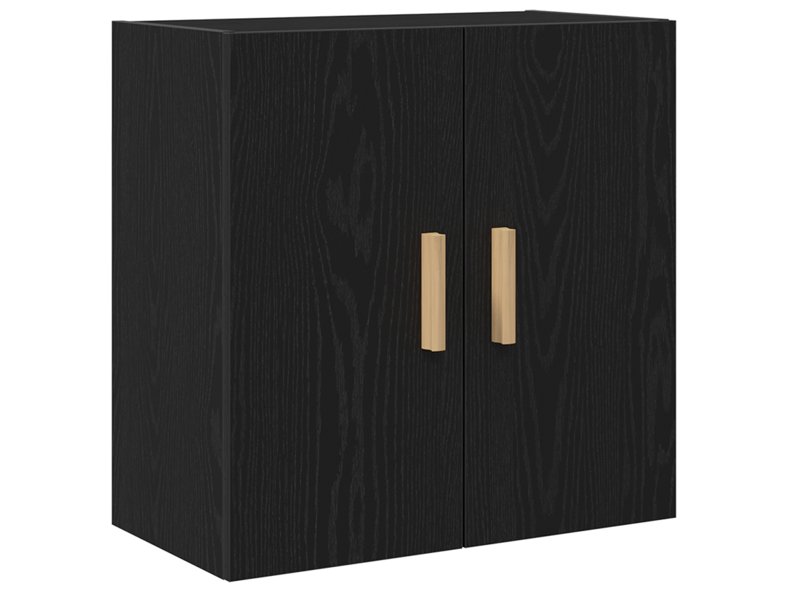 Conjunto 1 Armário De Parede Vidaxl Preto Derivados De Madeira (60 X 30 X 60 Cm)