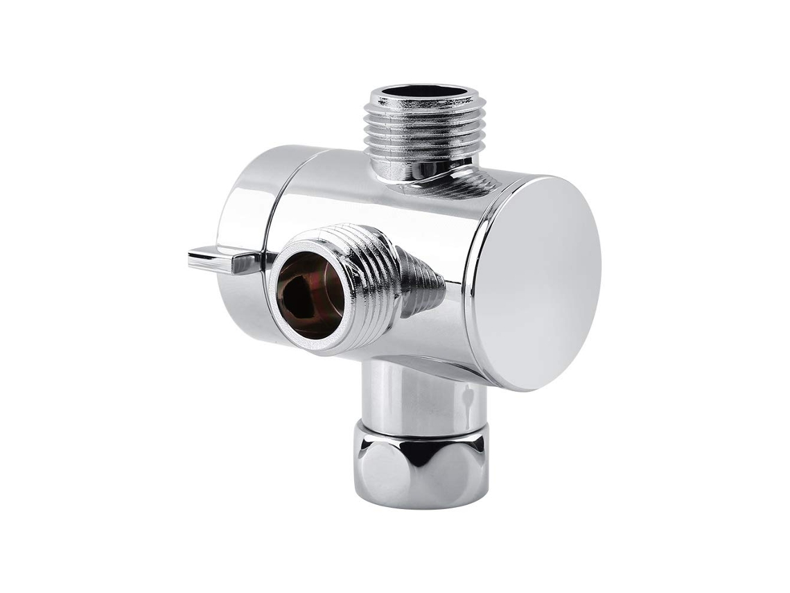 Divisor De Torneira De Chuveiro De 3 Vias Com Válvula T G1/2"