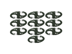 Gancho Chaveiro S/8 Forma Molle Mochila Verde Militar 10pcs