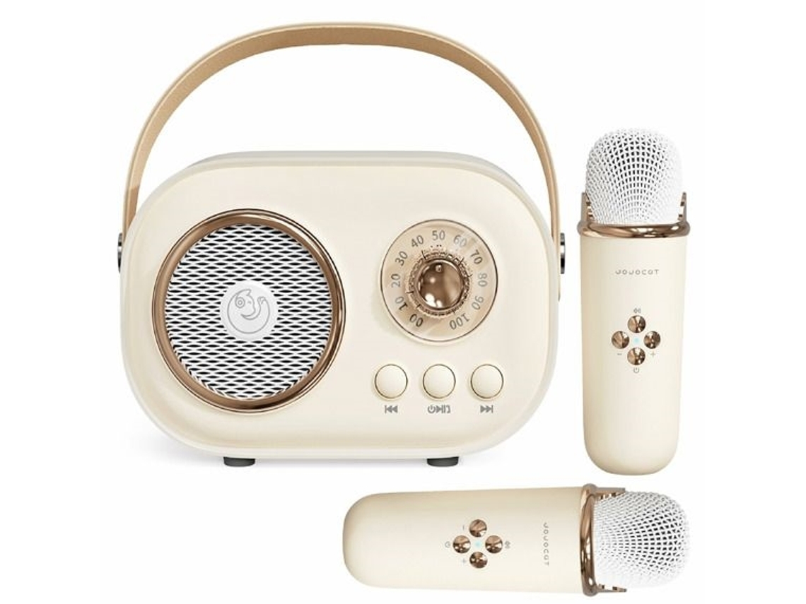 Mini Máquina De Karaokê Infantil, Caixa De Som Bluetooth Portátil Com 2 Microfones Sem Fio, Brinquedo Para Meninos E Meninas. Aquaforge