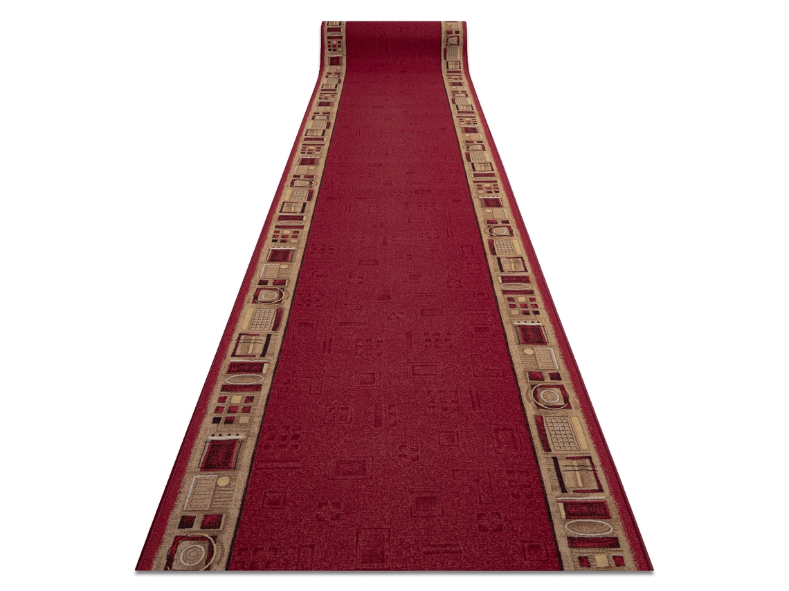 Passadeira Base Antideslizante Jena Bordô 80Cm