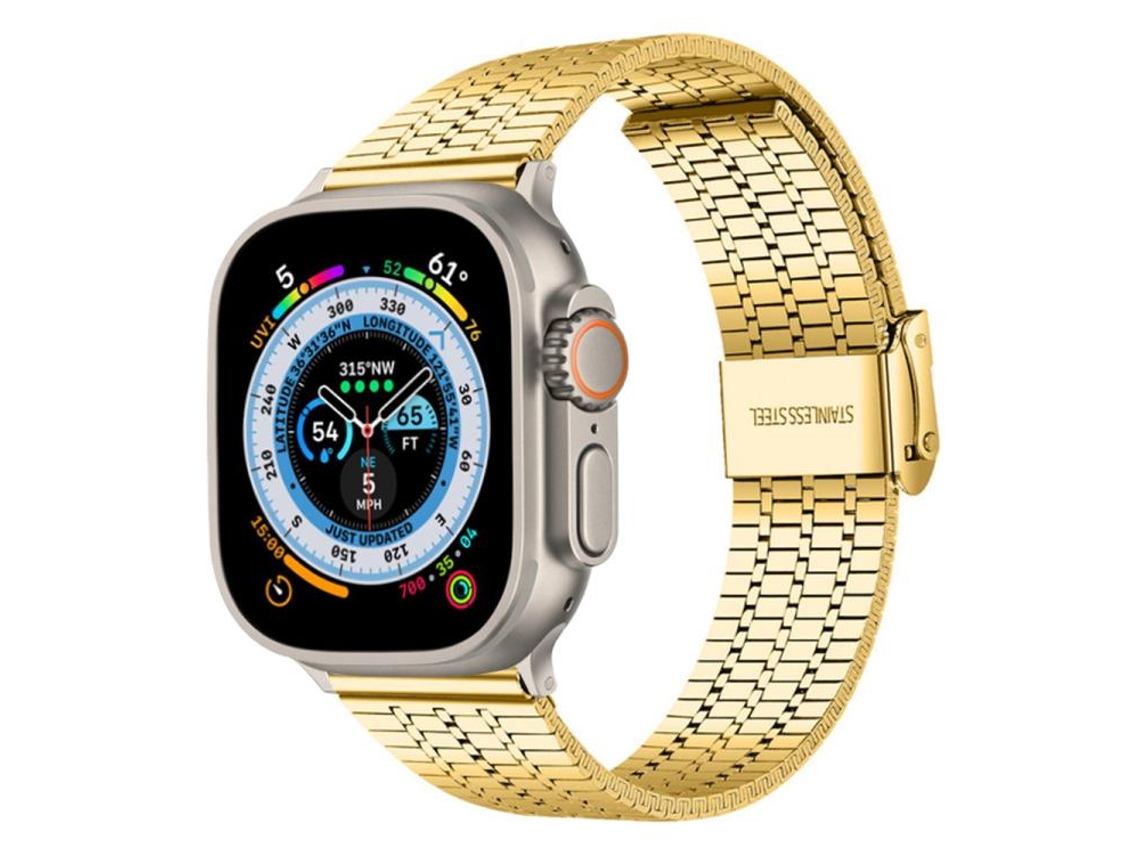 Bracelete Apple Watch Borracha Fluorocarbonada Textura Azul XIAOMOYU