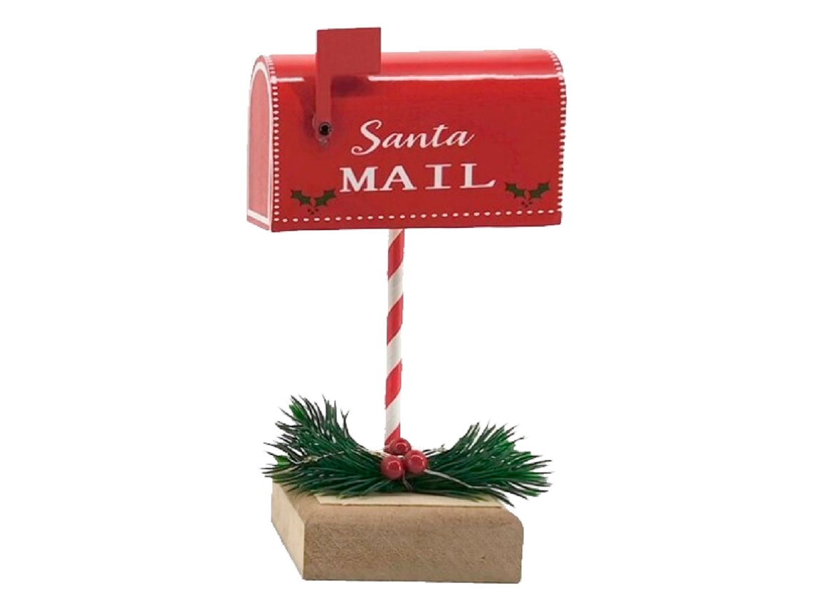 Caixa De Correio Com Luz Para O Natal Fabricada Em Cobre E Plástico Decoração Para A Época Do Natal 19 X 10 X 8 Cm Modelo Sortido Acan