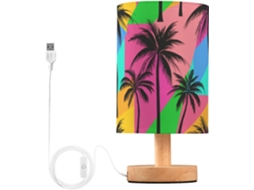 Abajur De Cabeceira Com Porta Usb, Sem Necessidade De Lâmpada, Luz Led Quente Para Quarto, Sala De Estar, Escritório