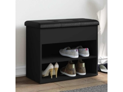 Vidaxl Banco Sapateira 62x32x50 Cm Derivados De Madeira Preto