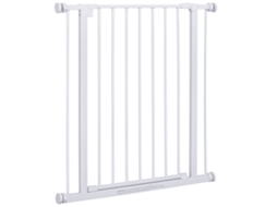 Instalação Fácil Portão de Segurança Extensível para Pets com Suportes de Pressão Aço Durável com Acabamento Branco Revestido a Pó 76x76 82cm Ge