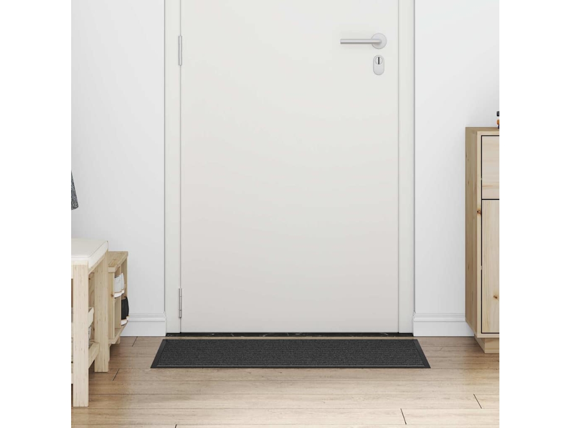 Vidaxl Tapete De Entrada Preto 60 X 90 Cm Polipropileno