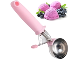 Cuchara de Sorvete de Aço Inoxidável Grande 5,7 Cm para Bolas de Sorvete, Batata Machacada, Almôndegas e Biscoitos com Cabo Confortável