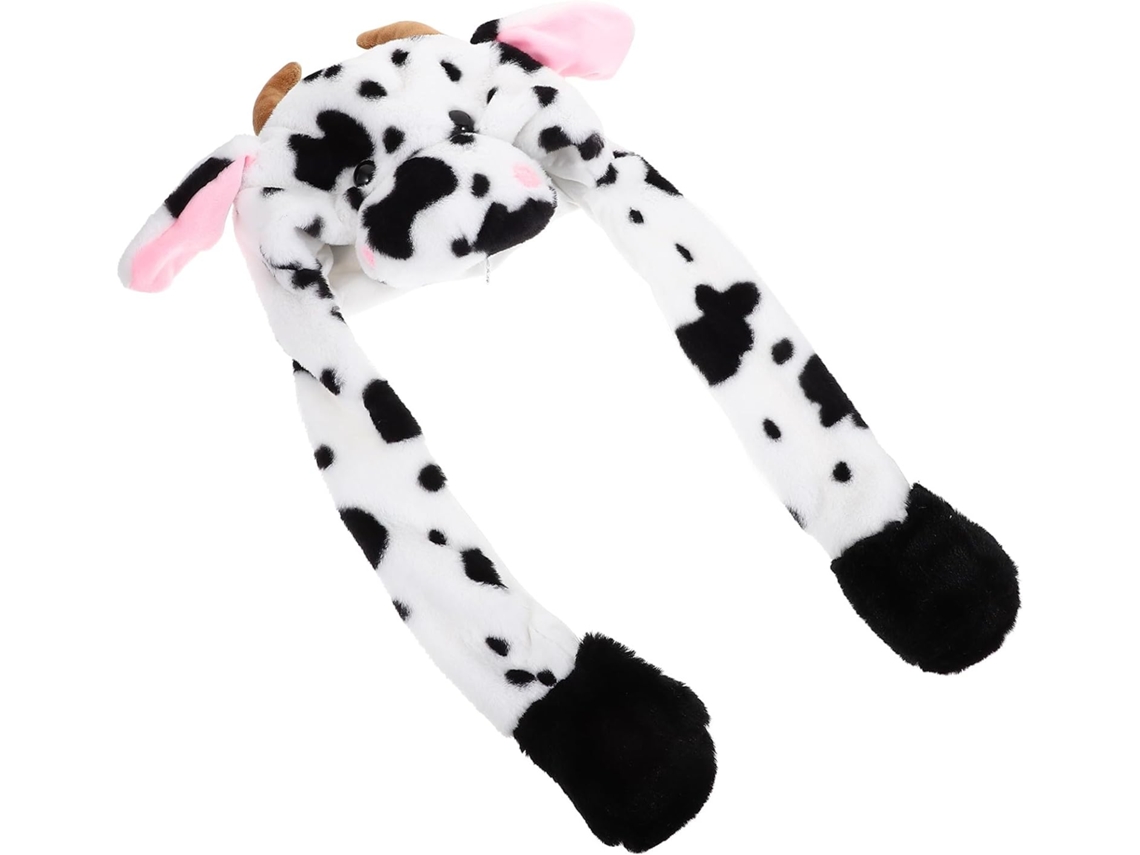 Chapéu De Festa De Vaca Com Orelhas Móveis, Acessório Leve Para Fantasia De Cosplay.