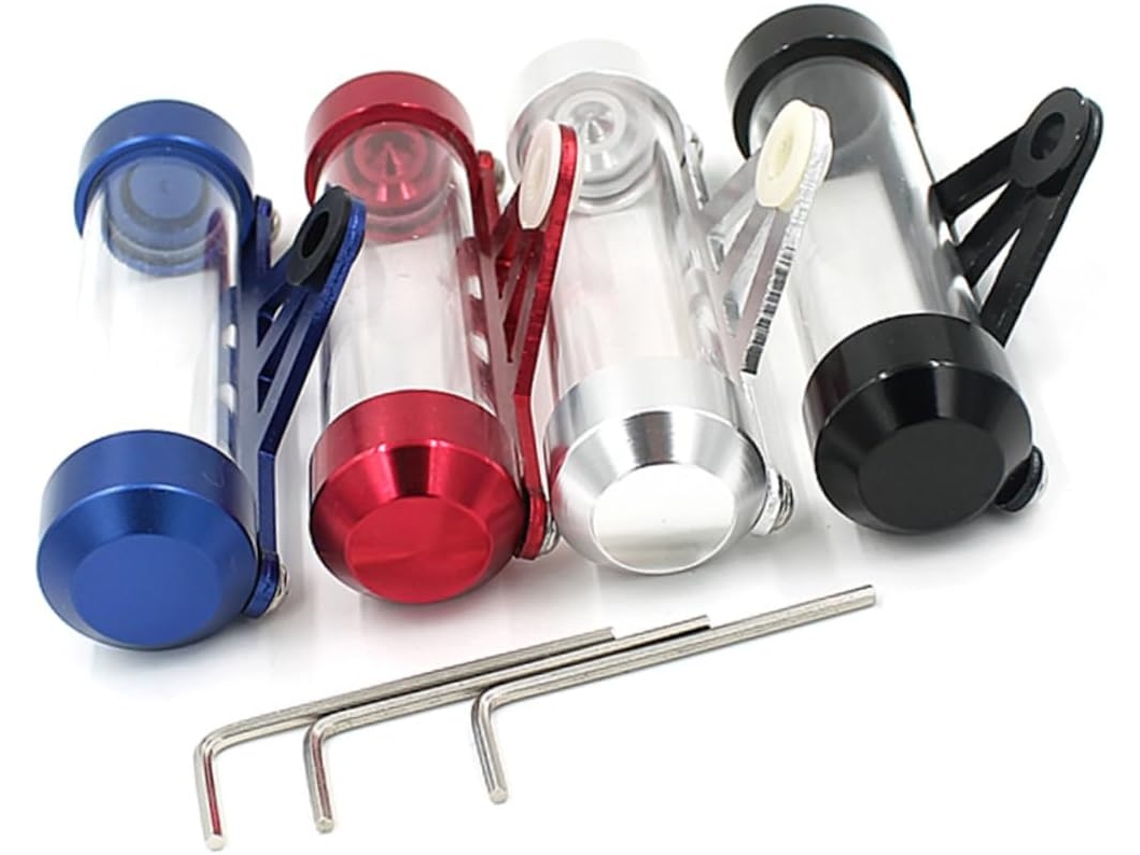 Suporte Cilíndrico Impermeável Para Placa De Motocicleta, 11x3 Mm, Em Tubo De Plástico E Metal.