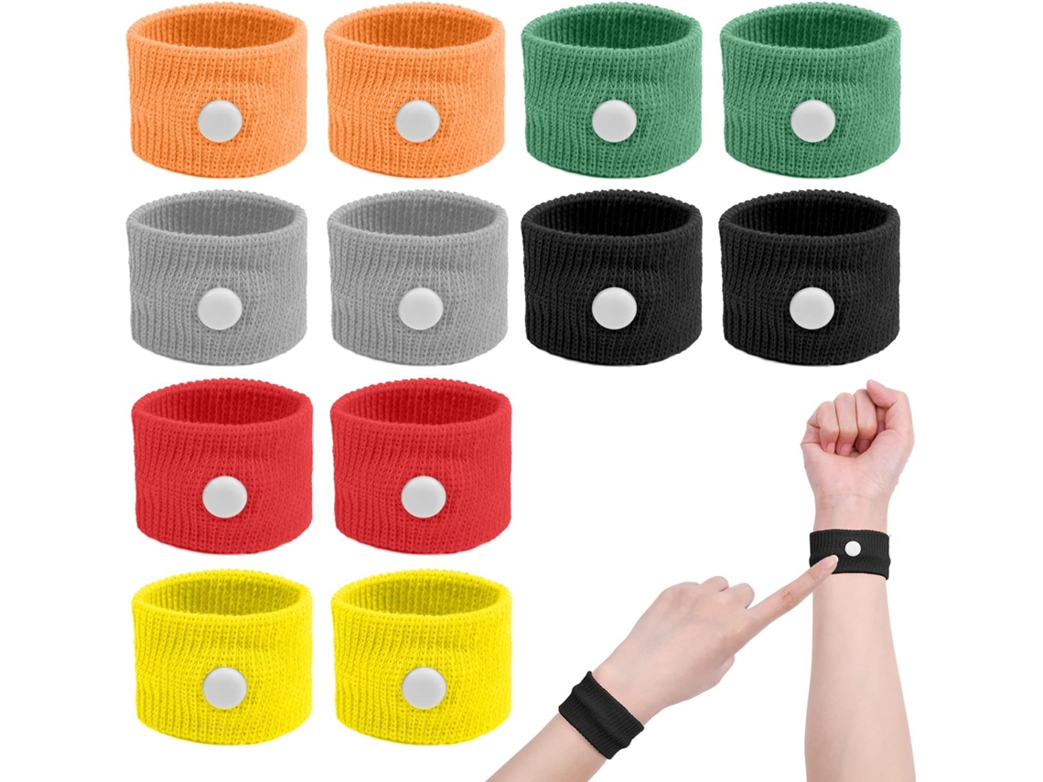 Pulseira Anti Enjoo, 6 Pares De Pulseiras Anti Náusea Para Crianças E Adultos, Perfeitas Viagens Enjoo Marítimo. Aquaforge